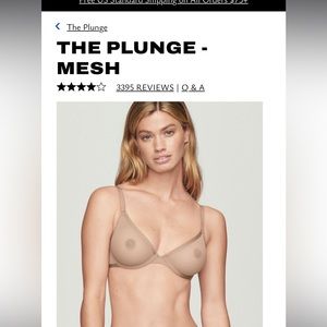 Cuup Plunge Mesh Bra